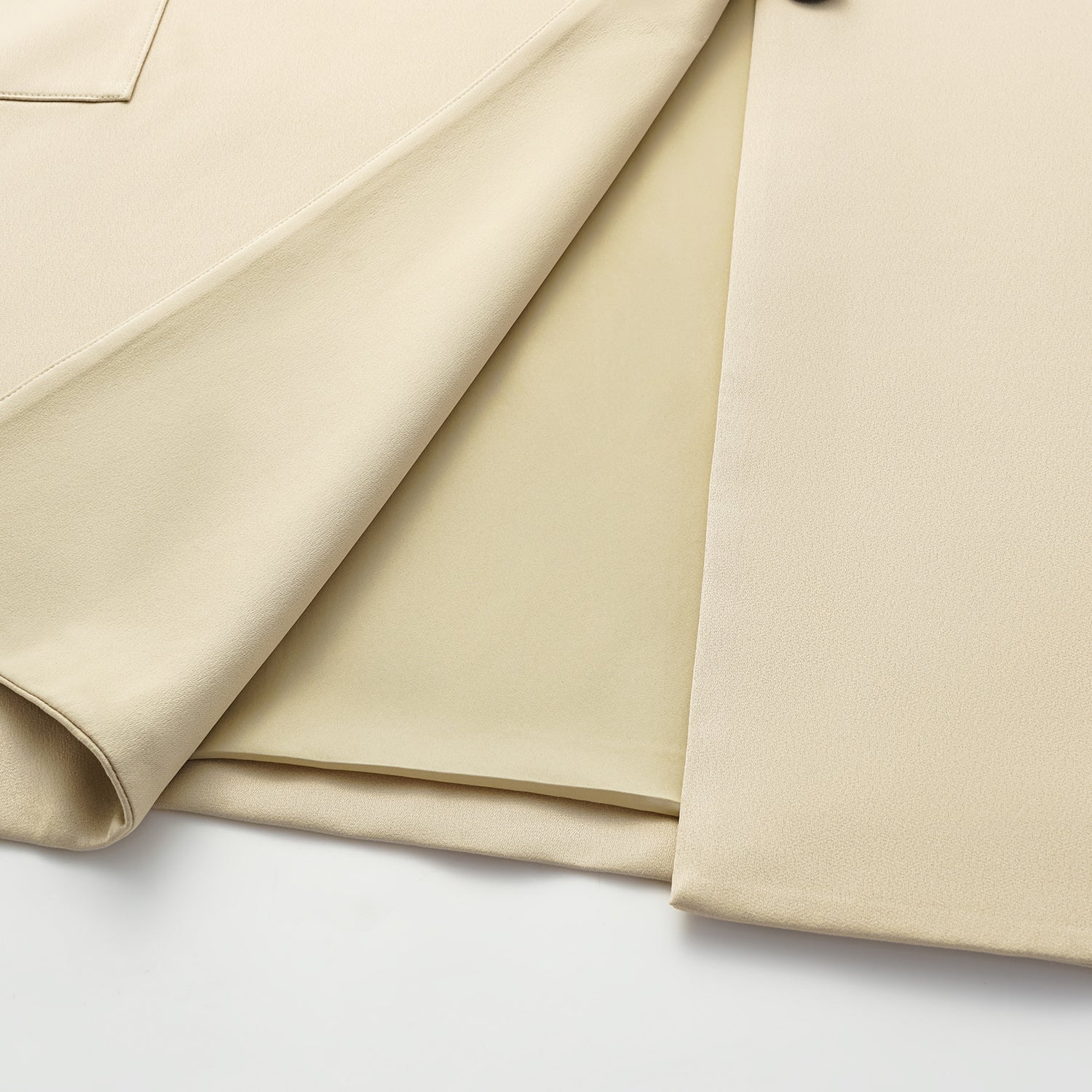 "True Grace" Vintage Crewneck Coat - Light Camel 