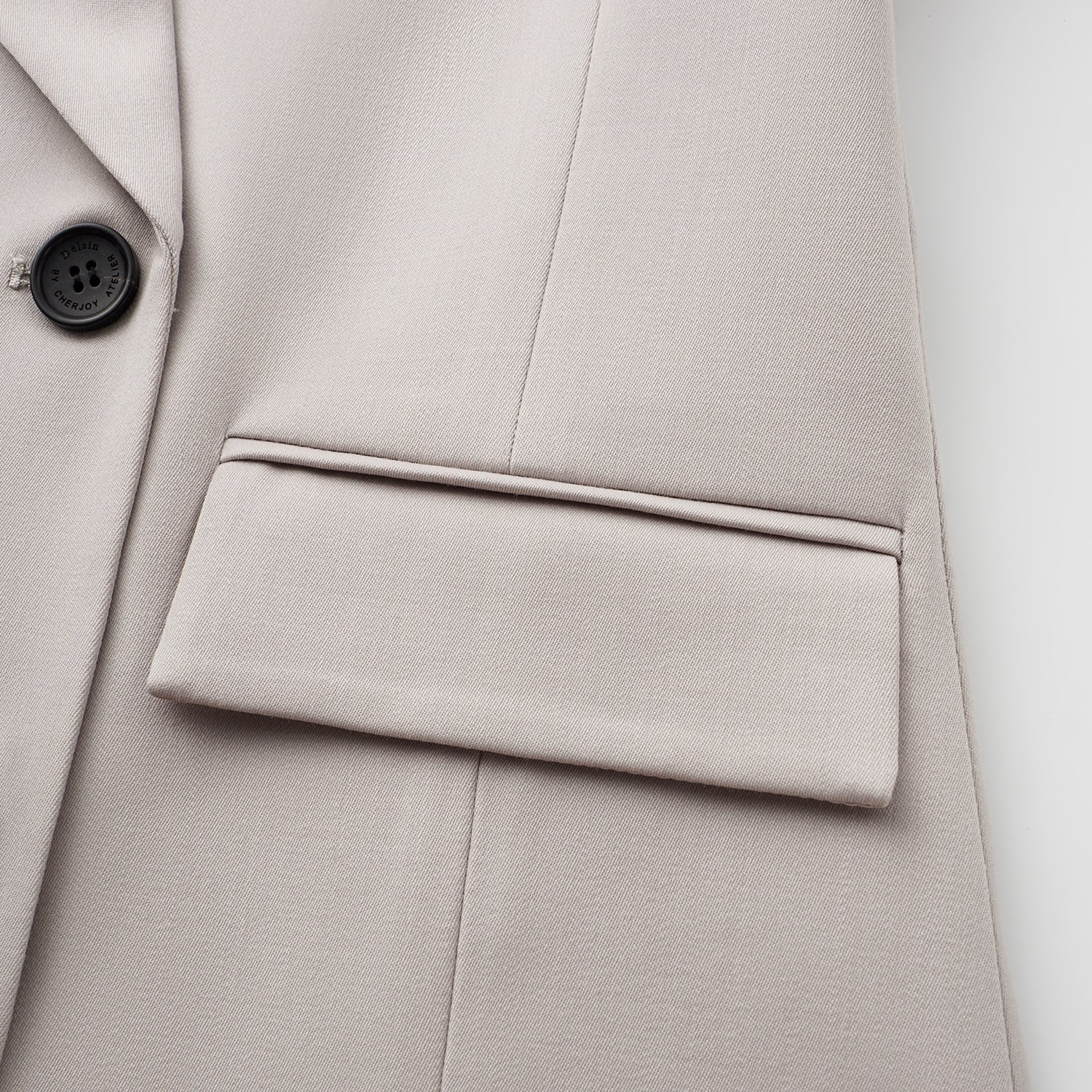 “Westminster Weekdays." 義大利頂級羊毛修身西裝外套—Iris Ash銀霧鳶尾