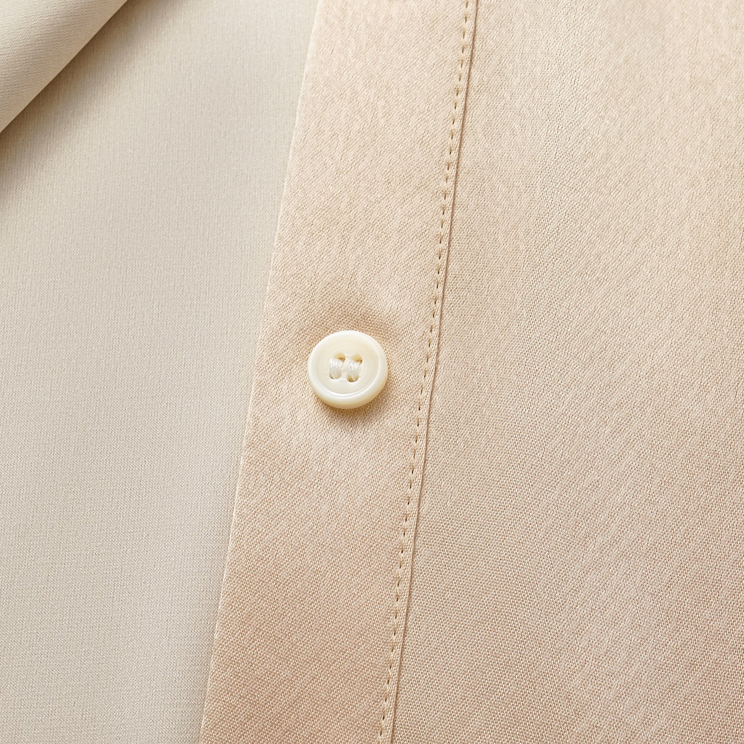 "True Grace." Crystal scale texture acetate shirt dress - nude gold 