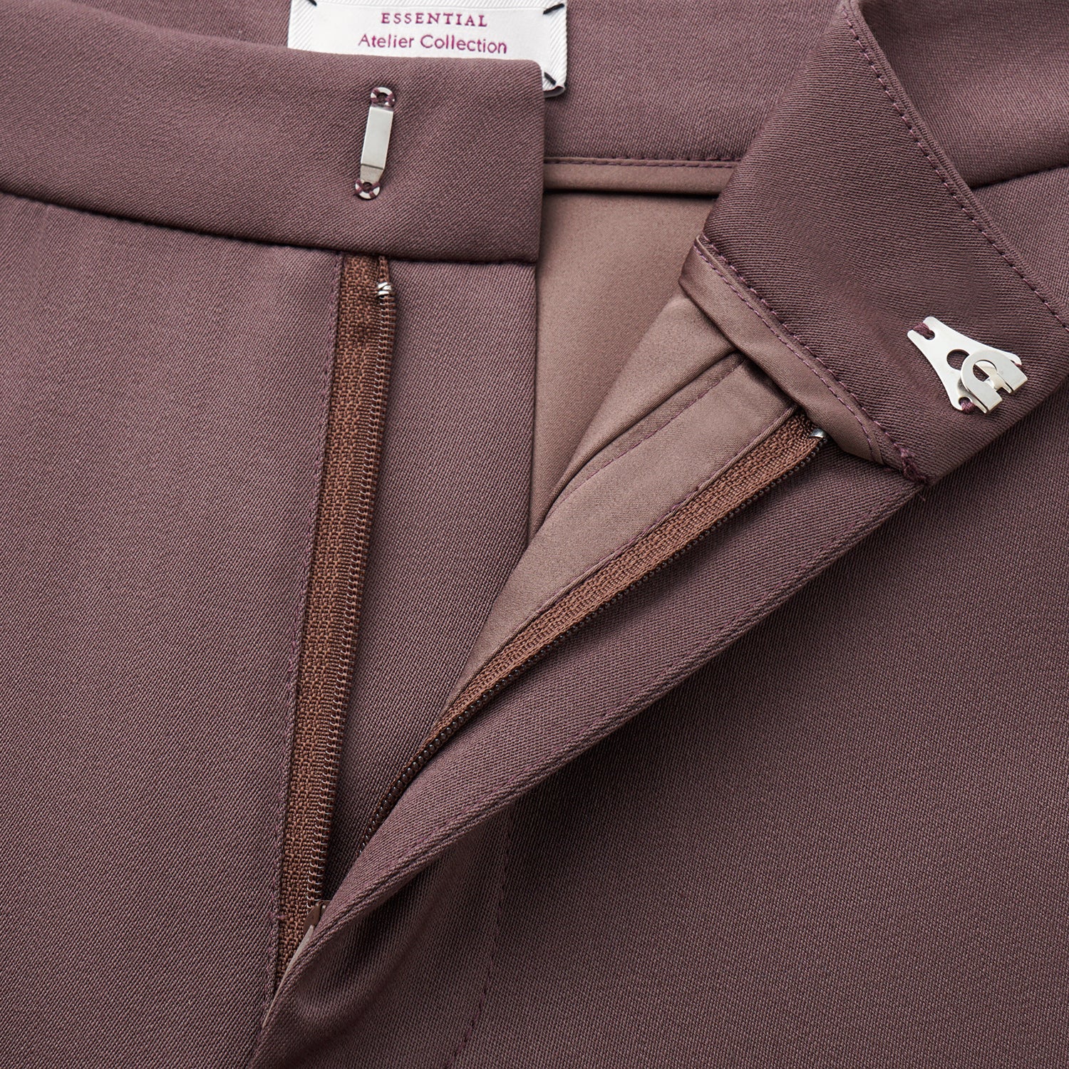 “Westminster Weekdays." 義大利頂級羊毛西裝喇叭褲—Rosewood Dusk烏木玫瑰