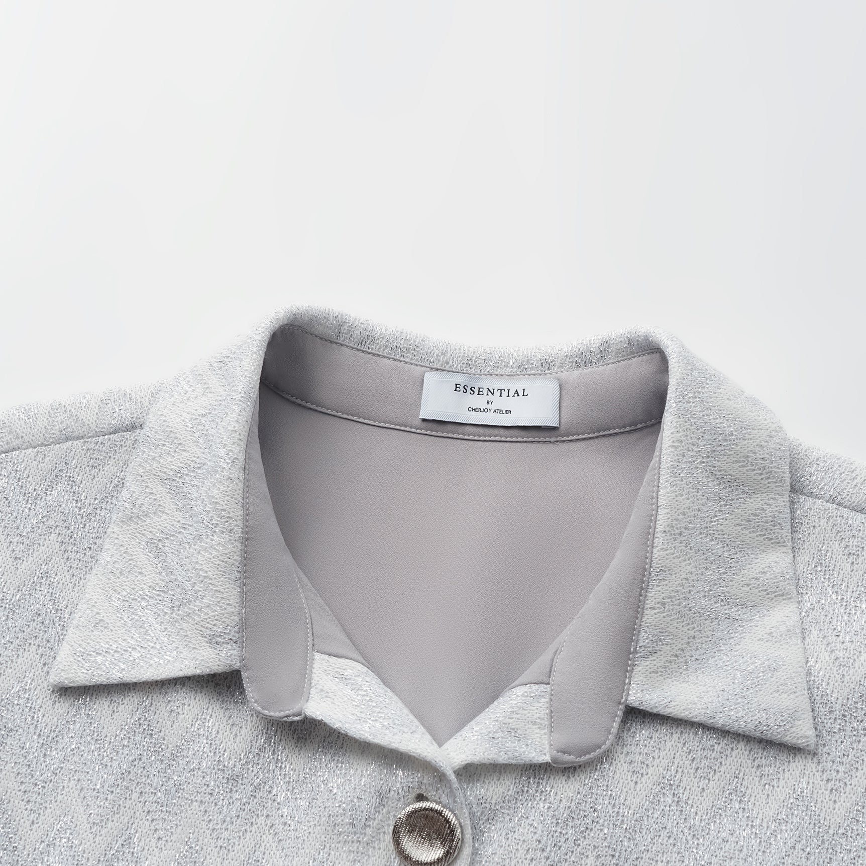 “Autumn Diary”義大利Chevron山形銀燦織紋針織連身褲—Hazy Vale煙嵐悠境