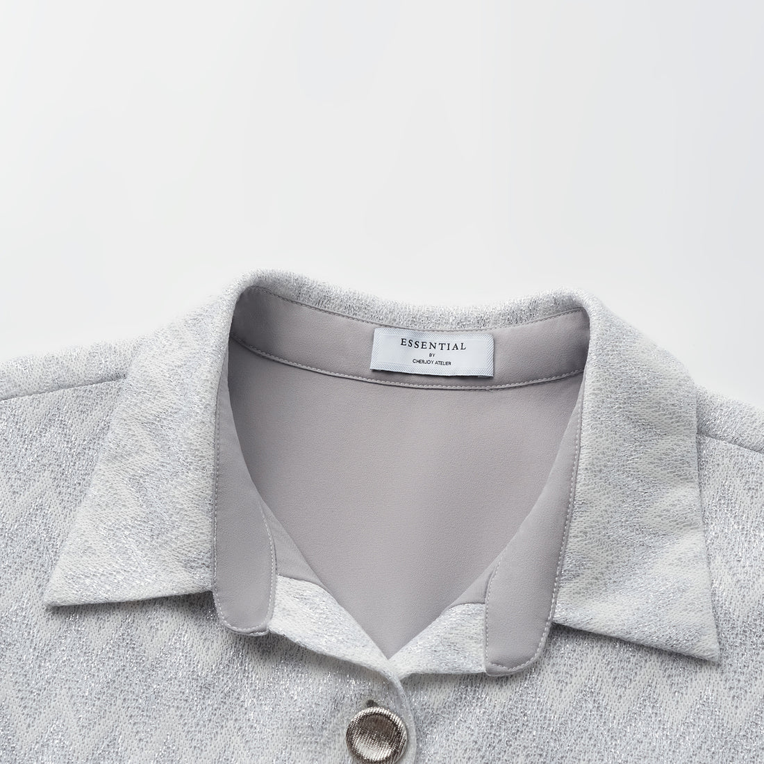 “Autumn Diary”義大利Chevron山形銀燦織紋針織連身褲—Hazy Vale煙嵐悠境