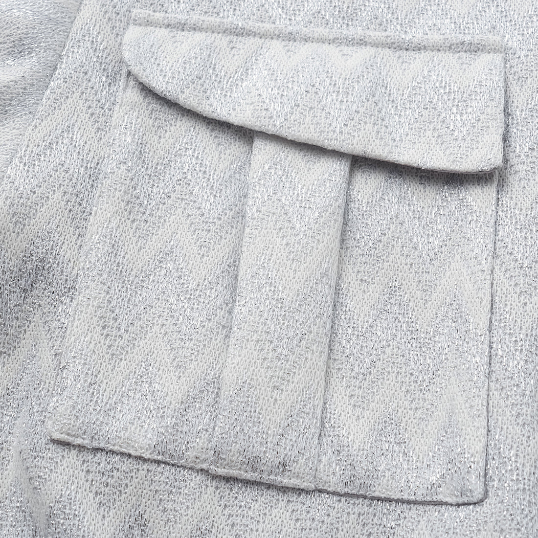 “Autumn Diary”義大利Chevron山形銀燦織紋針織連身褲—Hazy Vale煙嵐悠境