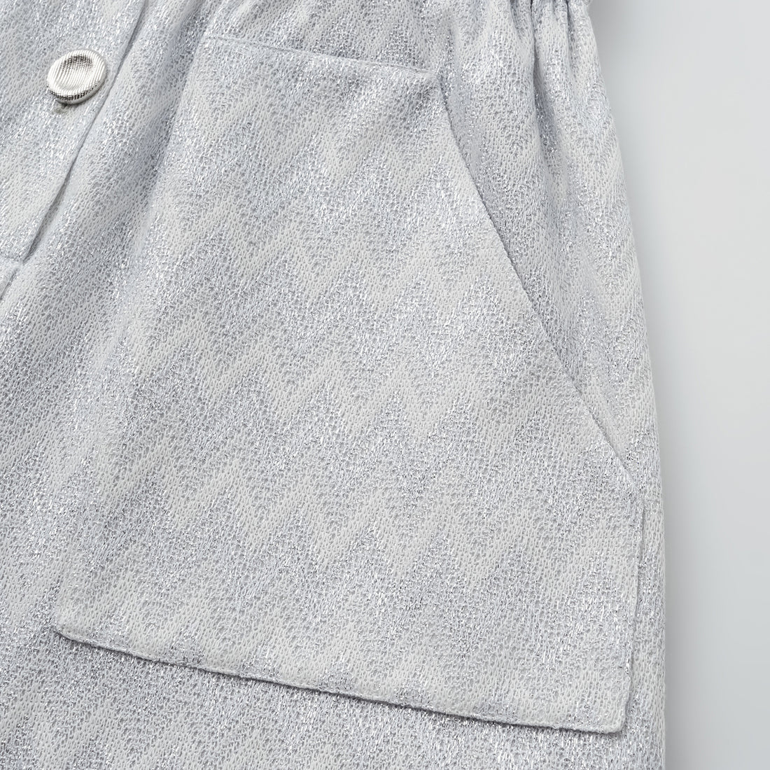 “Autumn Diary”義大利Chevron山形銀燦織紋針織連身褲—Hazy Vale煙嵐悠境