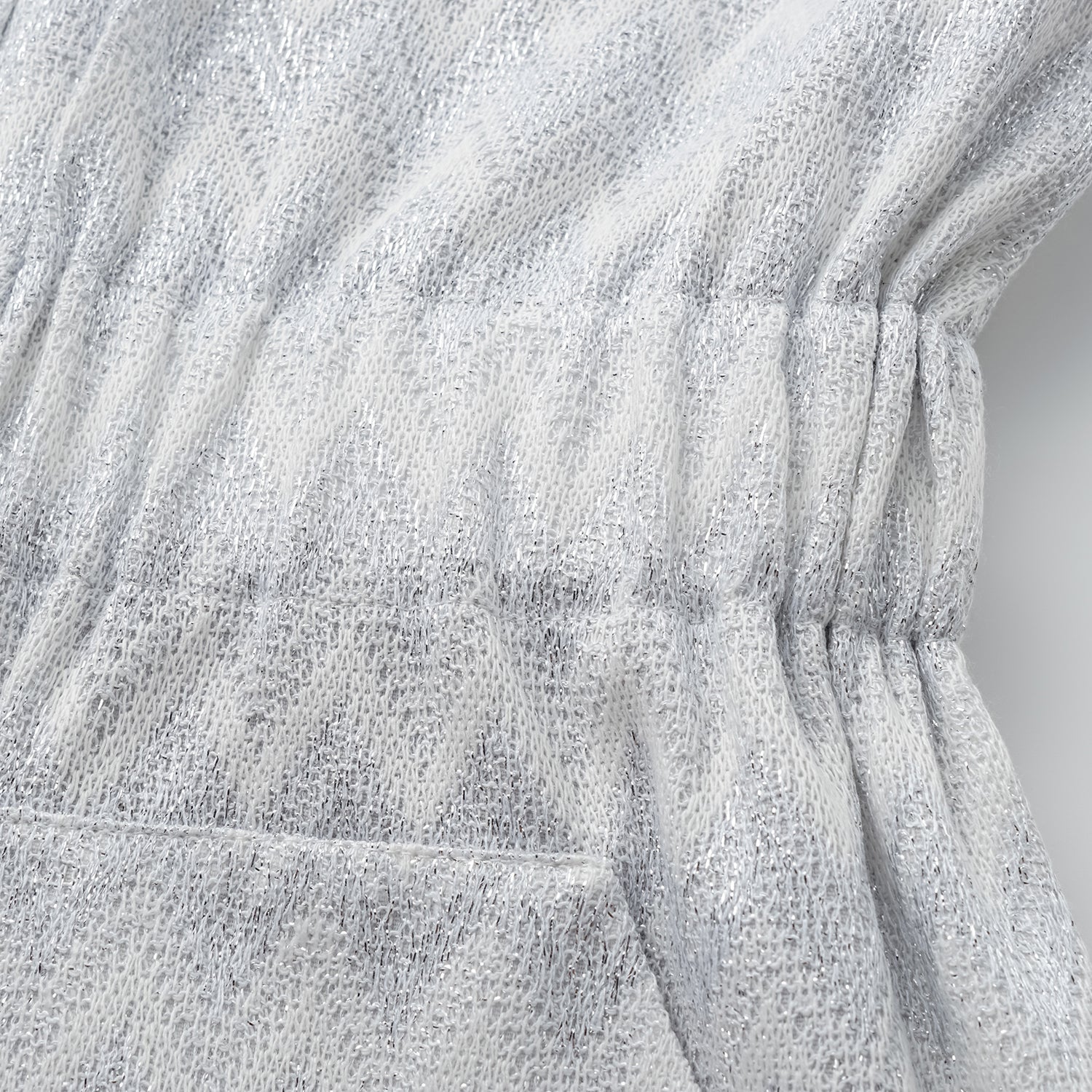 “Autumn Diary”義大利Chevron山形銀燦織紋針織連身褲—Hazy Vale煙嵐悠境