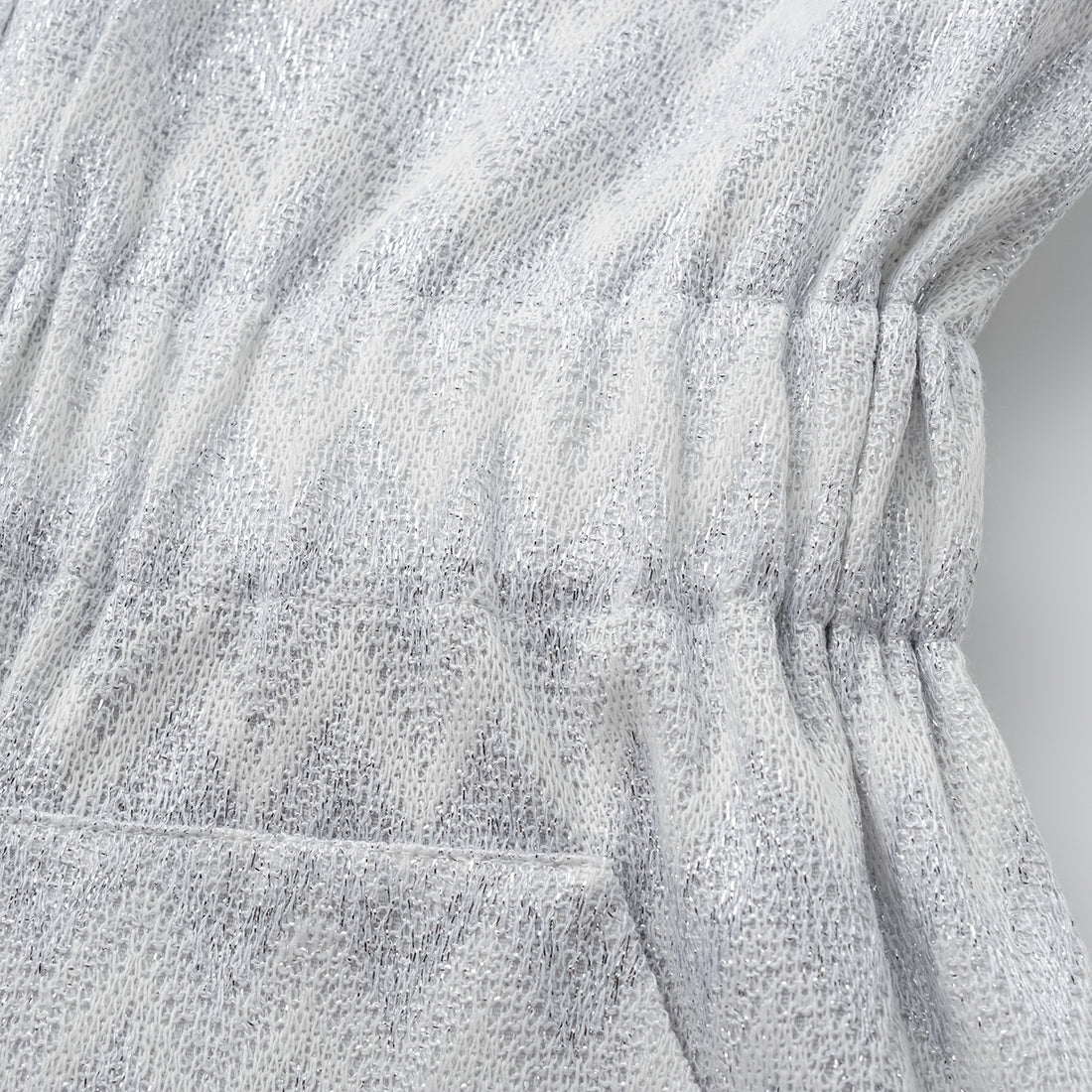 “Autumn Diary”義大利Chevron山形銀燦織紋針織連身褲—Hazy Vale煙嵐悠境