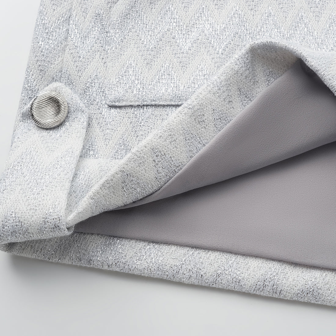 “Autumn Diary”義大利Chevron山形銀燦織紋針織連身褲—Hazy Vale煙嵐悠境