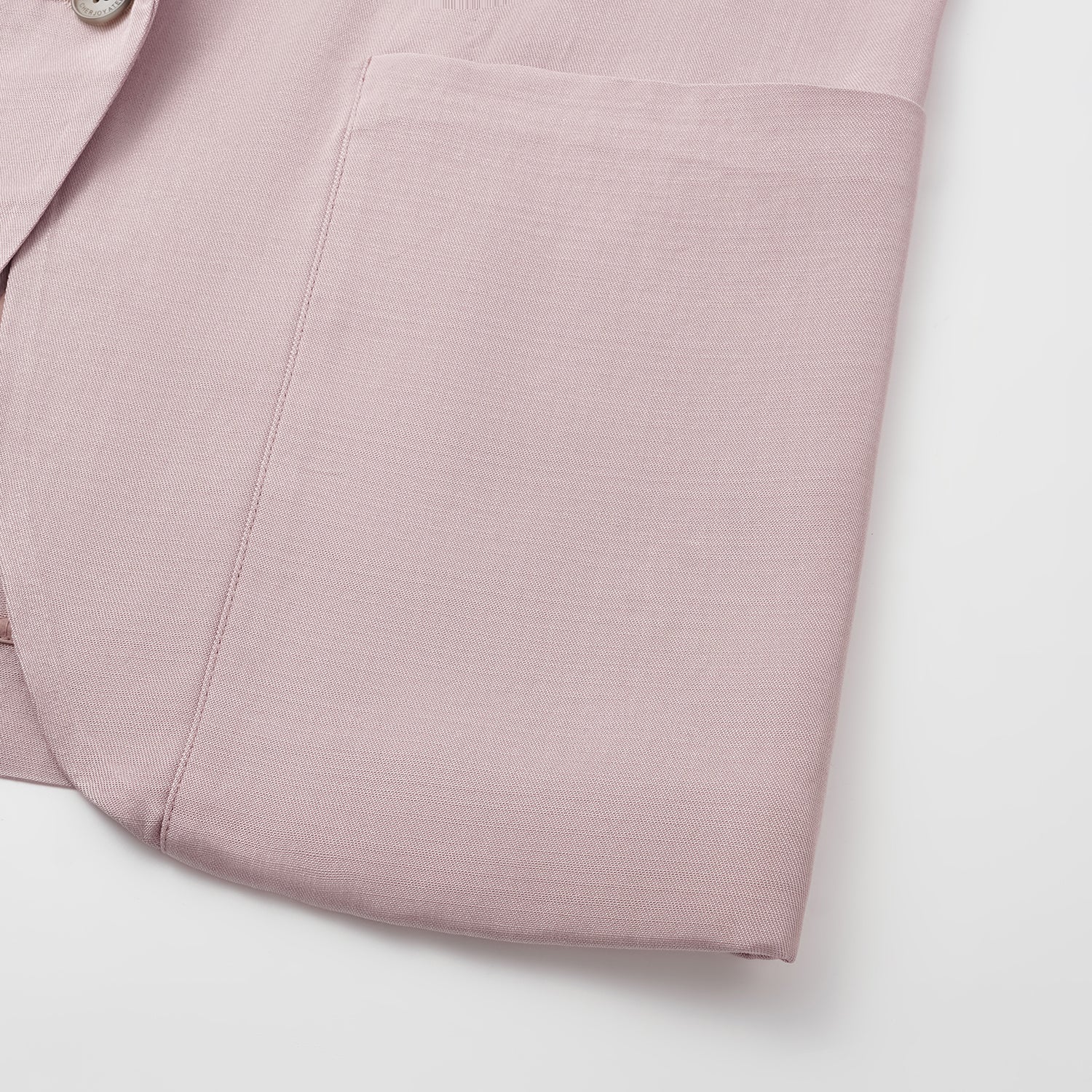 "Speak Sleek" 奢華輕薄麻感肌理醋酸Oversized西裝外套—Pink