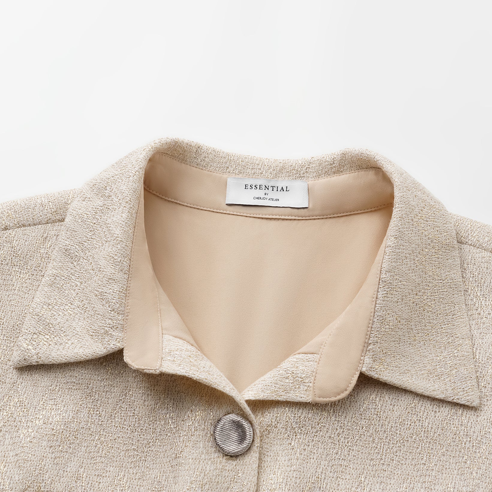 “Autumn Diary”義大利Chevron山形金縷織紋針織連身褲—Isle Breeze沙嶼暖風