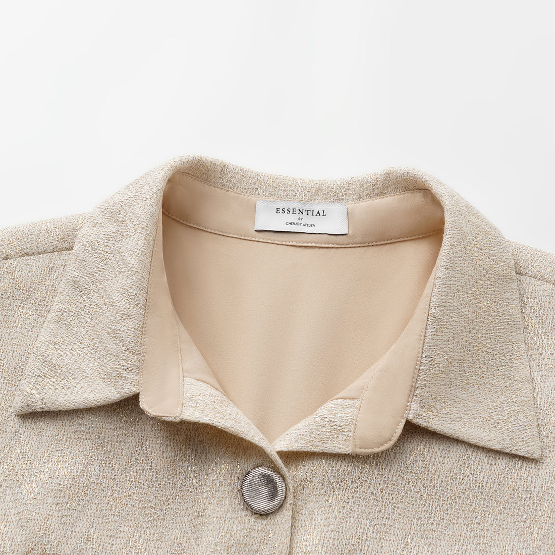 “Autumn Diary”義大利Chevron山形金縷織紋針織連身褲—Isle Breeze沙嶼暖風