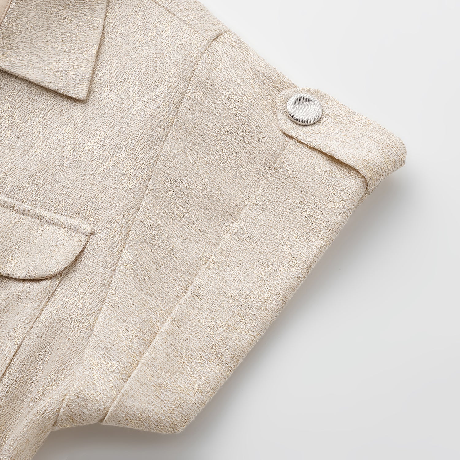 “Autumn Diary”義大利Chevron山形金縷織紋針織連身褲—Isle Breeze沙嶼暖風