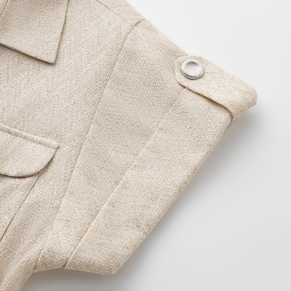 “Autumn Diary”義大利Chevron山形金縷織紋針織連身褲—Isle Breeze沙嶼暖風