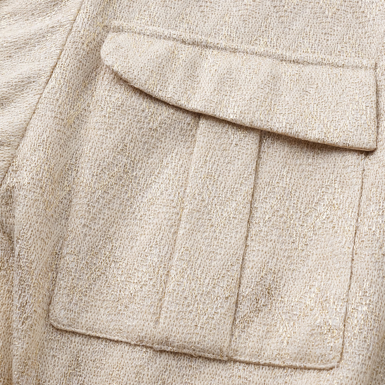 “Autumn Diary”義大利Chevron山形金縷織紋針織連身褲—Isle Breeze沙嶼暖風