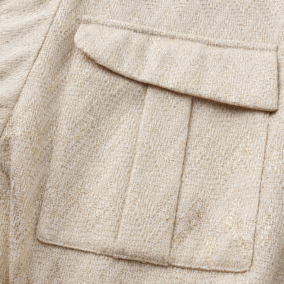 “Autumn Diary”義大利Chevron山形金縷織紋針織連身褲—Isle Breeze沙嶼暖風