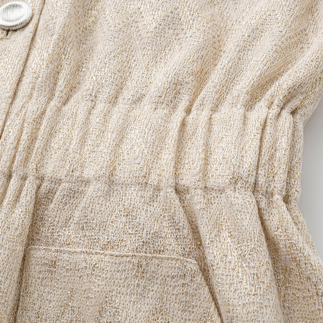 “Autumn Diary”義大利Chevron山形金縷織紋針織連身褲—Isle Breeze沙嶼暖風