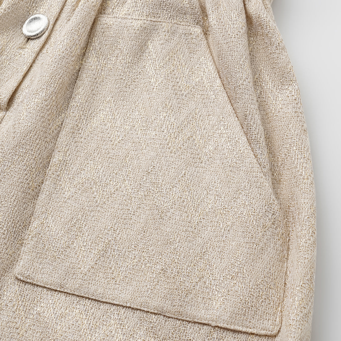 “Autumn Diary”義大利Chevron山形金縷織紋針織連身褲—Isle Breeze沙嶼暖風