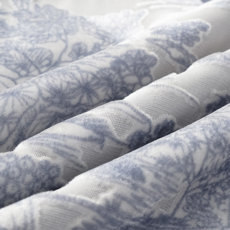 "Imperial Garden Teatime” 真絲絲絨燒花短褲—杏雨梨雲