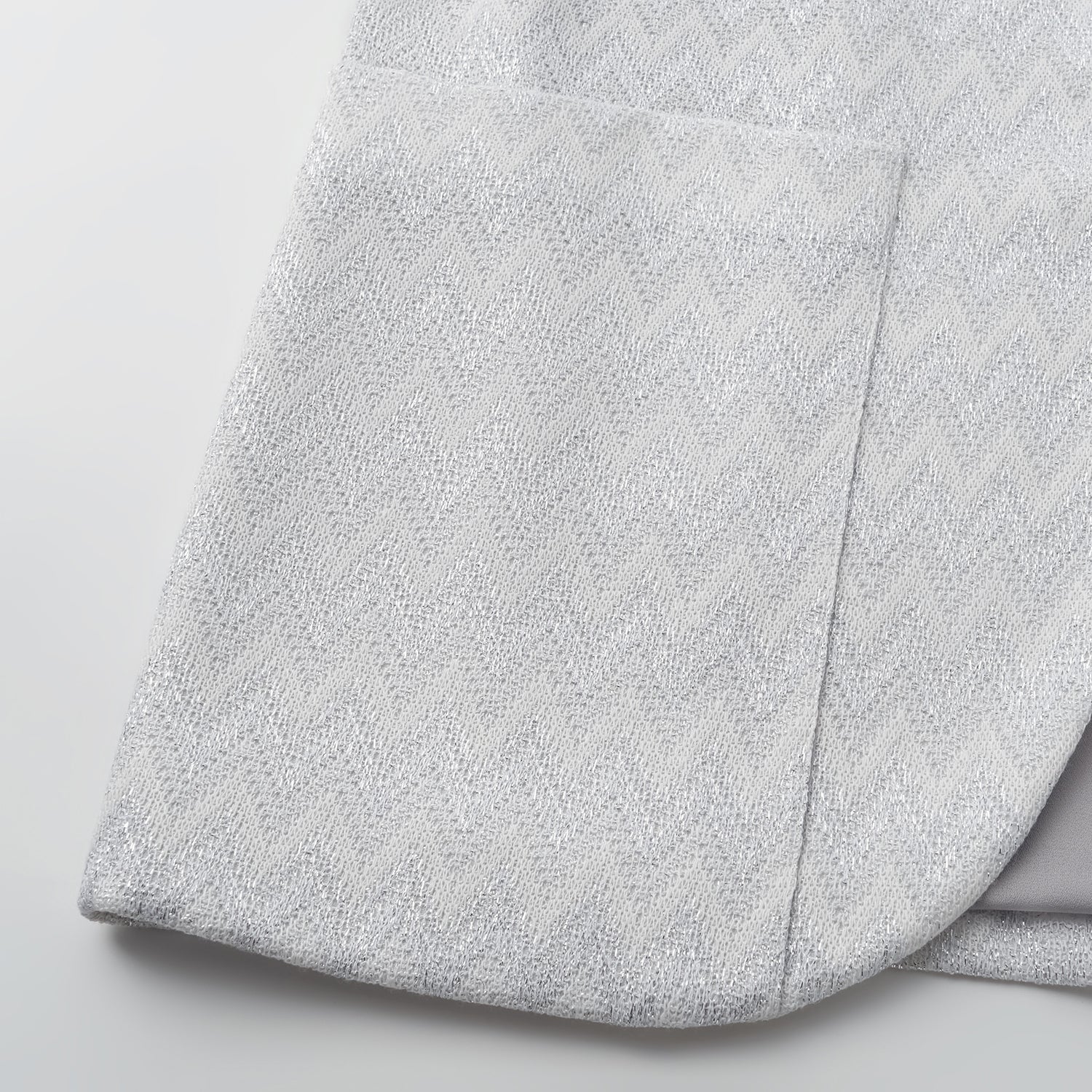 “Autumn Diary”義大利Chevron山形銀燦織紋針織西裝外套—Hazy Vale煙嵐悠境