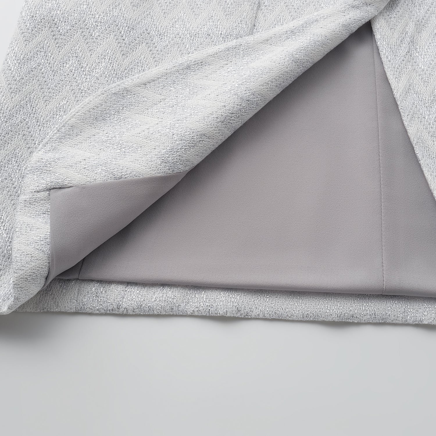 “Autumn Diary”義大利Chevron山形銀燦織紋針織西裝外套—Hazy Vale煙嵐悠境