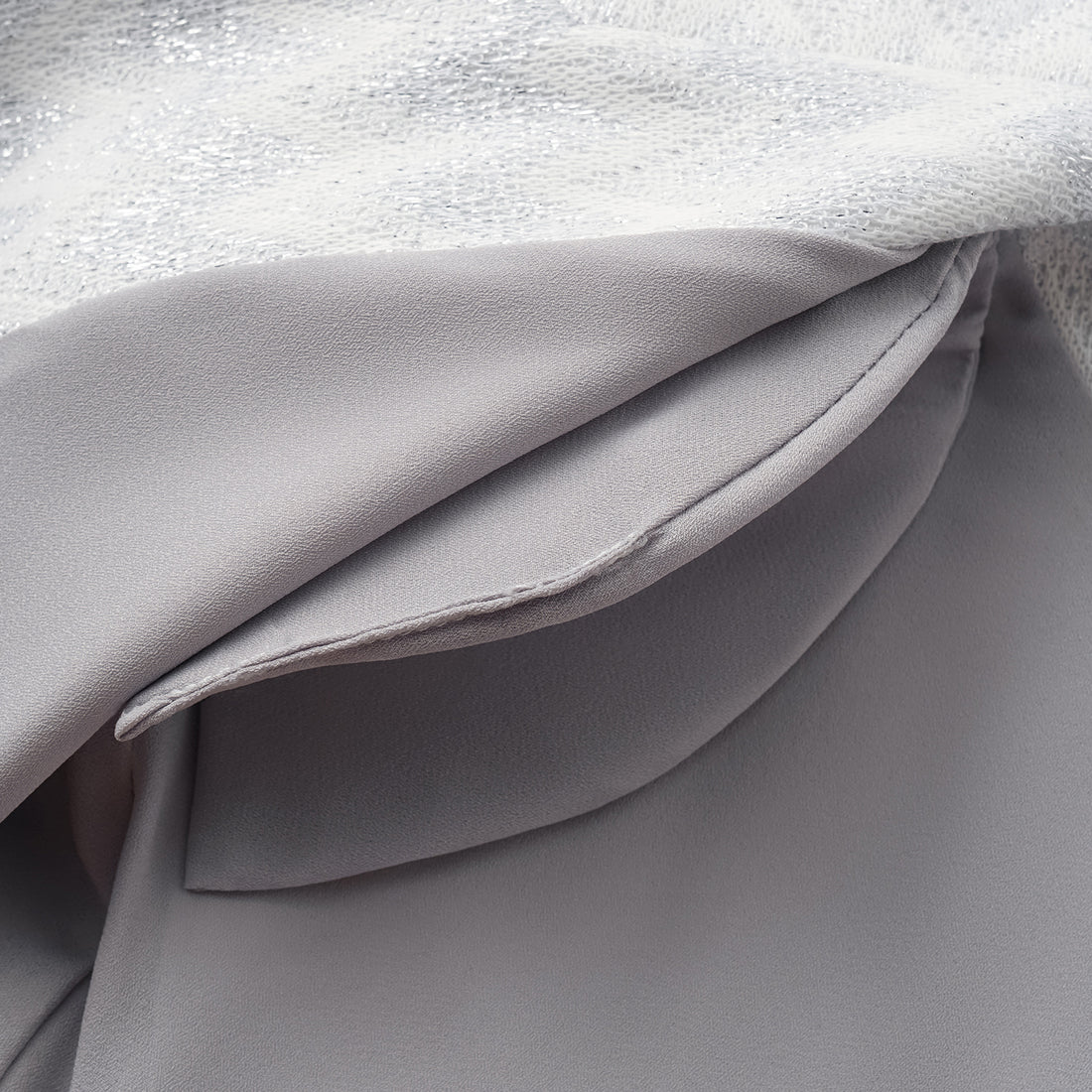 “Autumn Diary”義大利Chevron山形銀燦織紋針織西裝外套—Hazy Vale煙嵐悠境