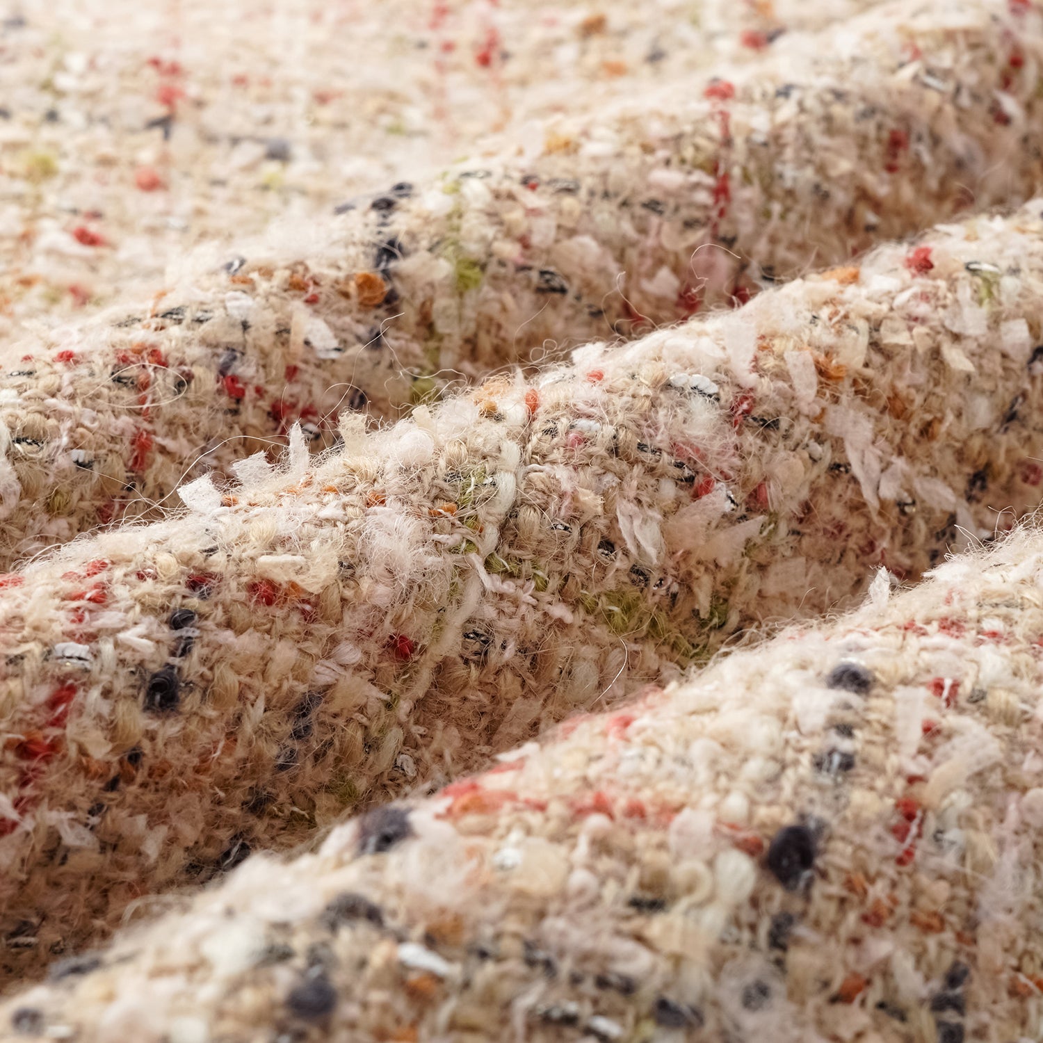 “Chelsea teatime.” Tweed pencil skirt—Berry latte 