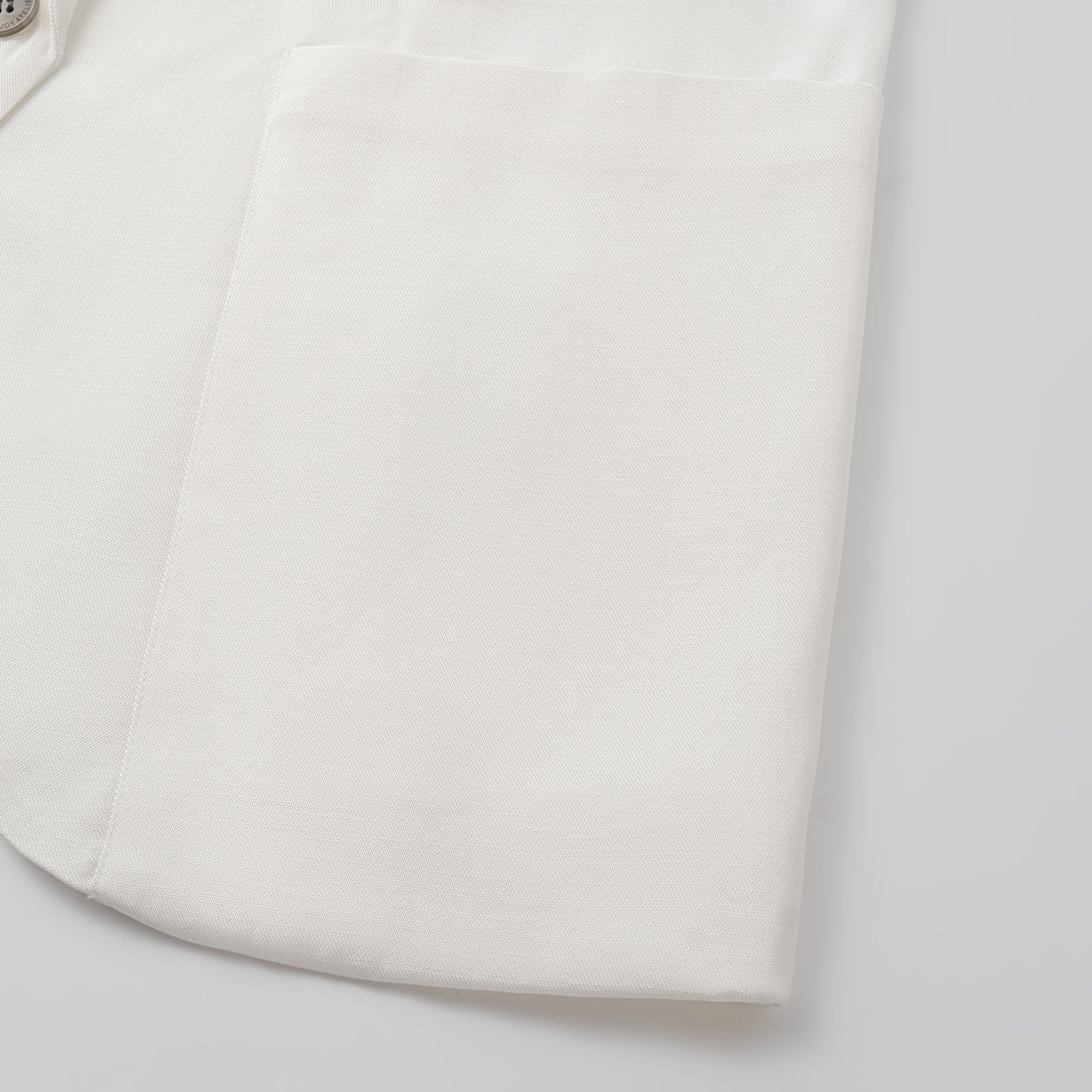 "Speak Sleek" 奢華輕薄麻感肌理醋酸Oversized西裝外套—Ivory