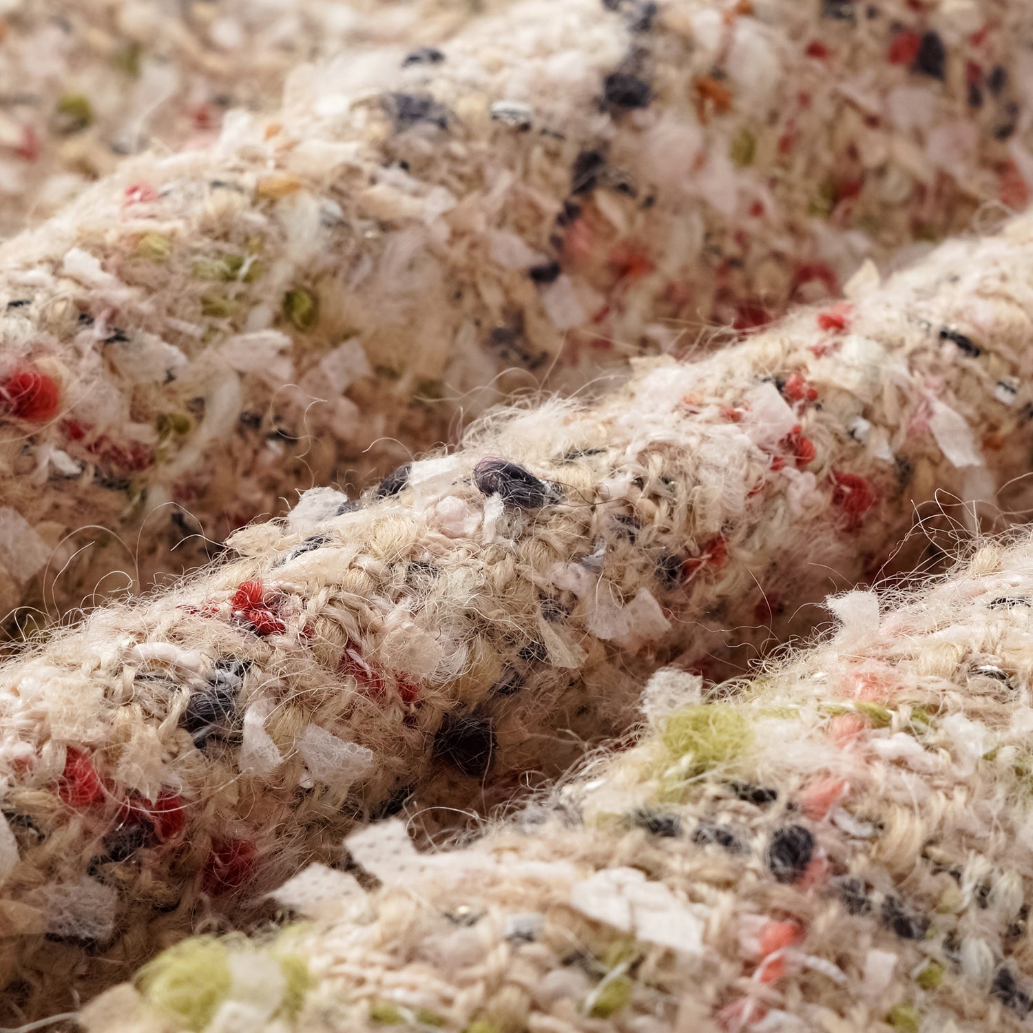 “Chelsea teatime.” Tweed skirt—Berry latte 