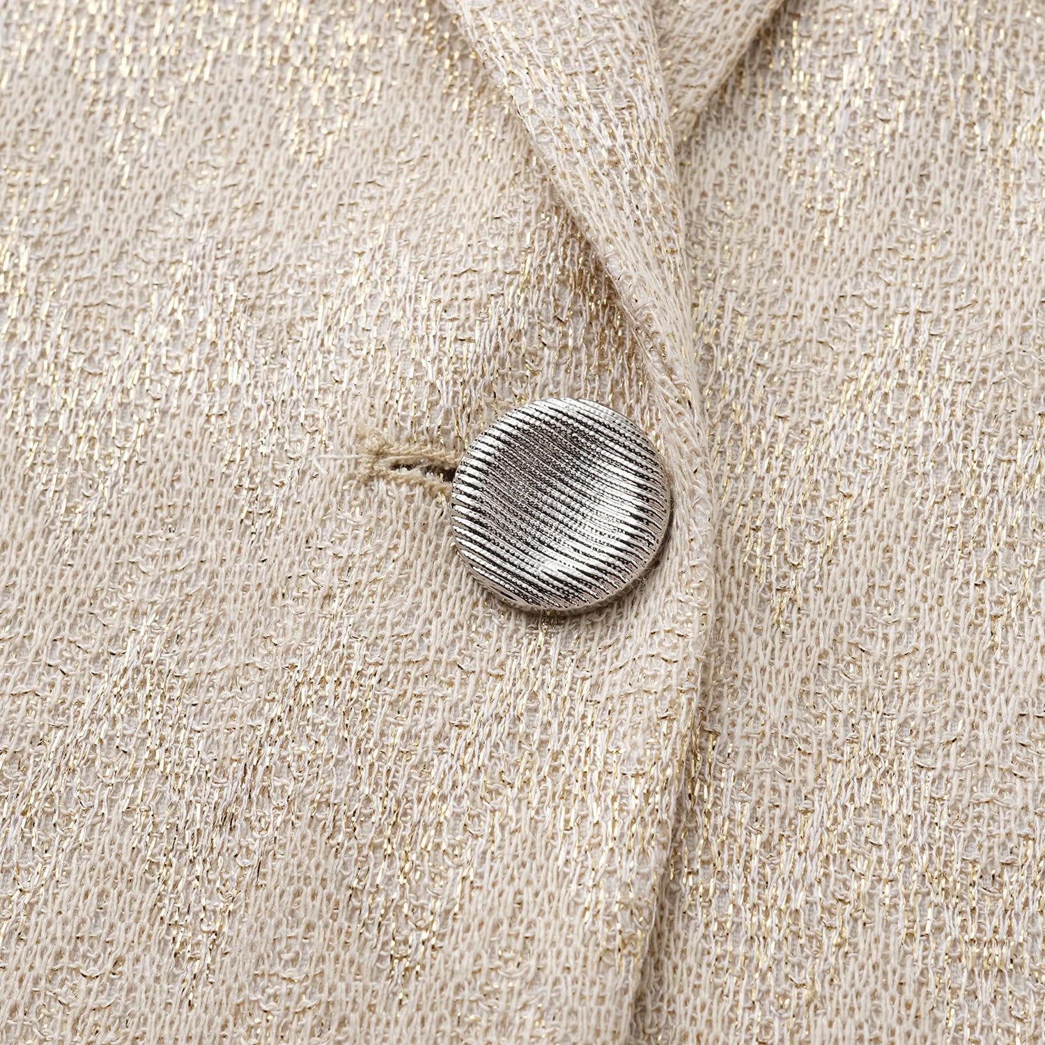 “Autumn Diary”義大利Chevron山形金縷織紋針織西裝外套—Isle Breeze沙嶼暖風