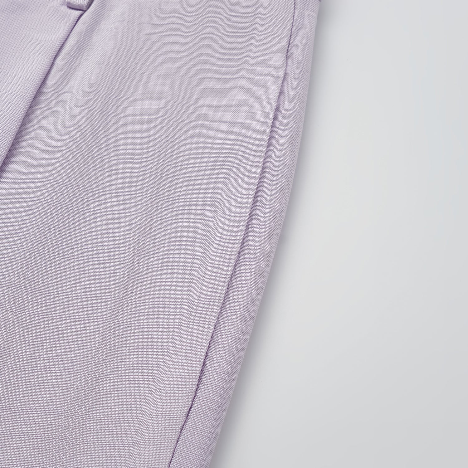 "Speak Sleek" 奢華輕薄麻感肌理醋酸立體剪裁寬褲—Lilac