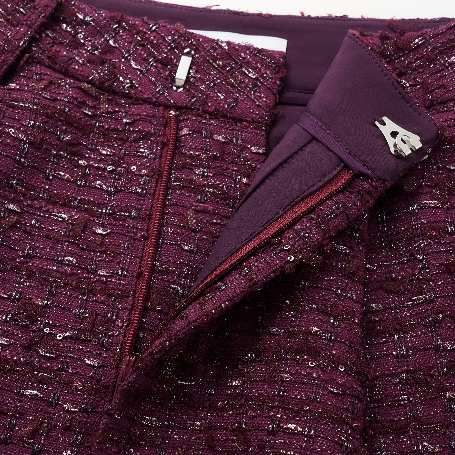 “Westminister Weekdays” 輕薄花呢立體剪裁寬褲- Romance