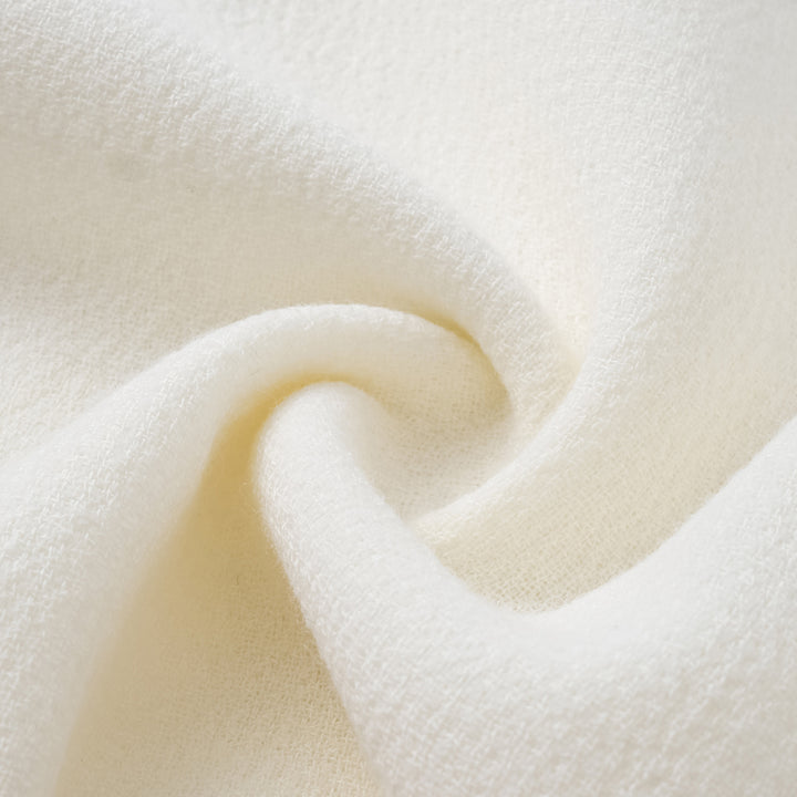 "The Top" British top double-faced crepe jumpsuit—Ivory