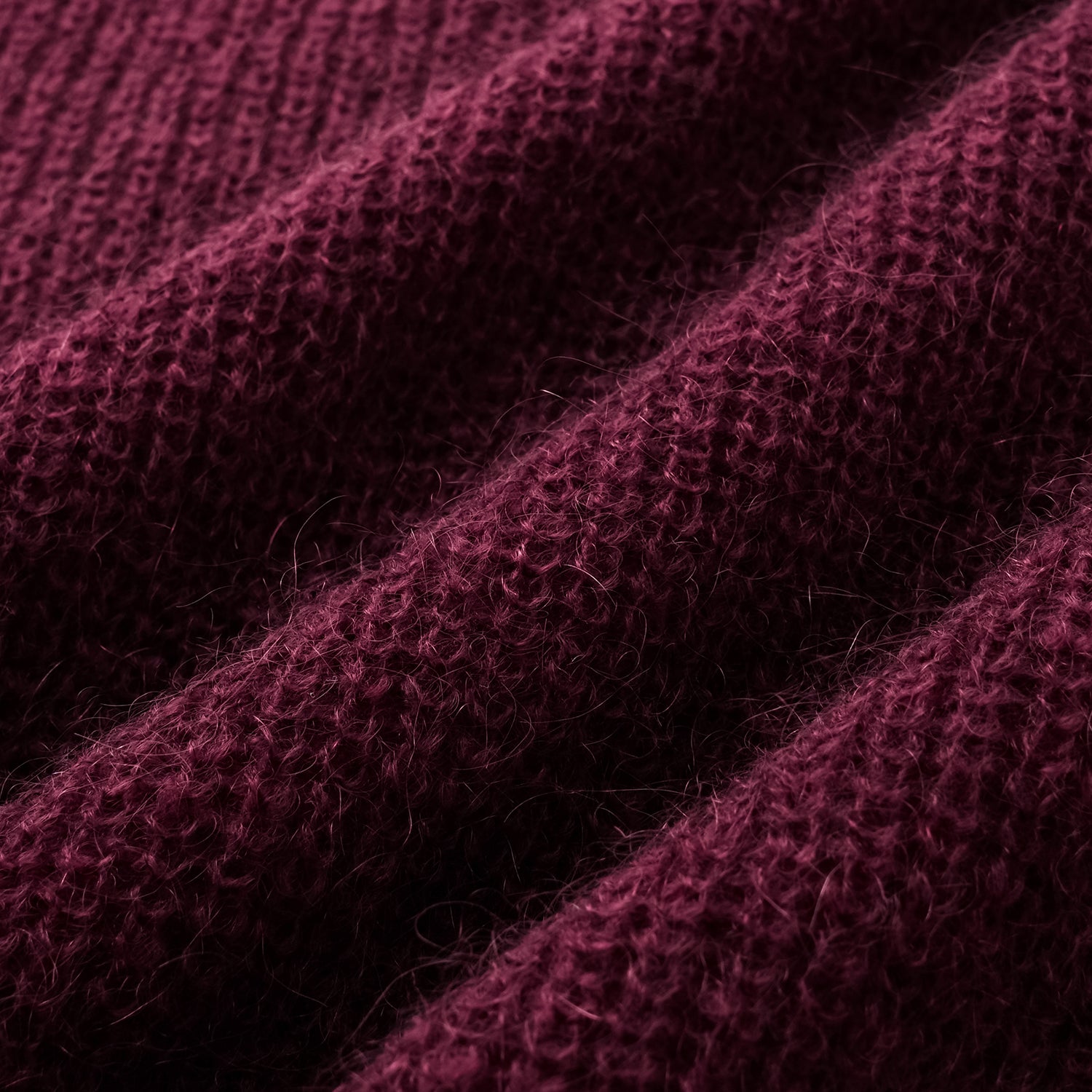 Autumn Diary Superfine Knit 3/4 Sleeve Top — Burgundy 