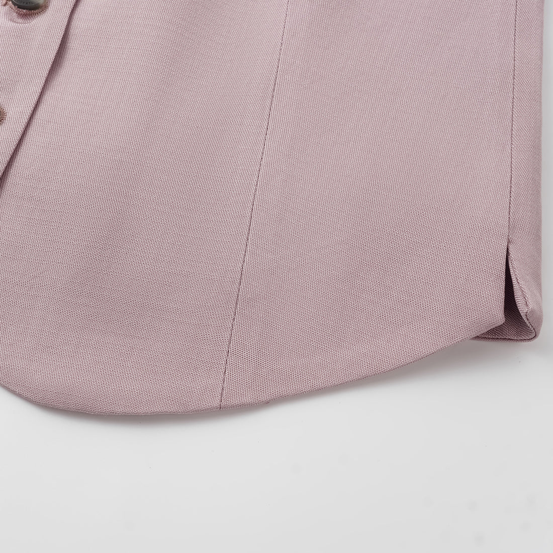 "Speak Sleek" 奢華輕薄麻感肌理醋酸綁帶西裝馬甲背心—Pink