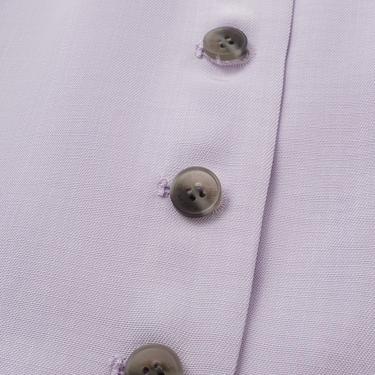 "Speak Sleek" 奢華輕薄麻感肌理醋酸綁帶西裝馬甲背心—Lilac