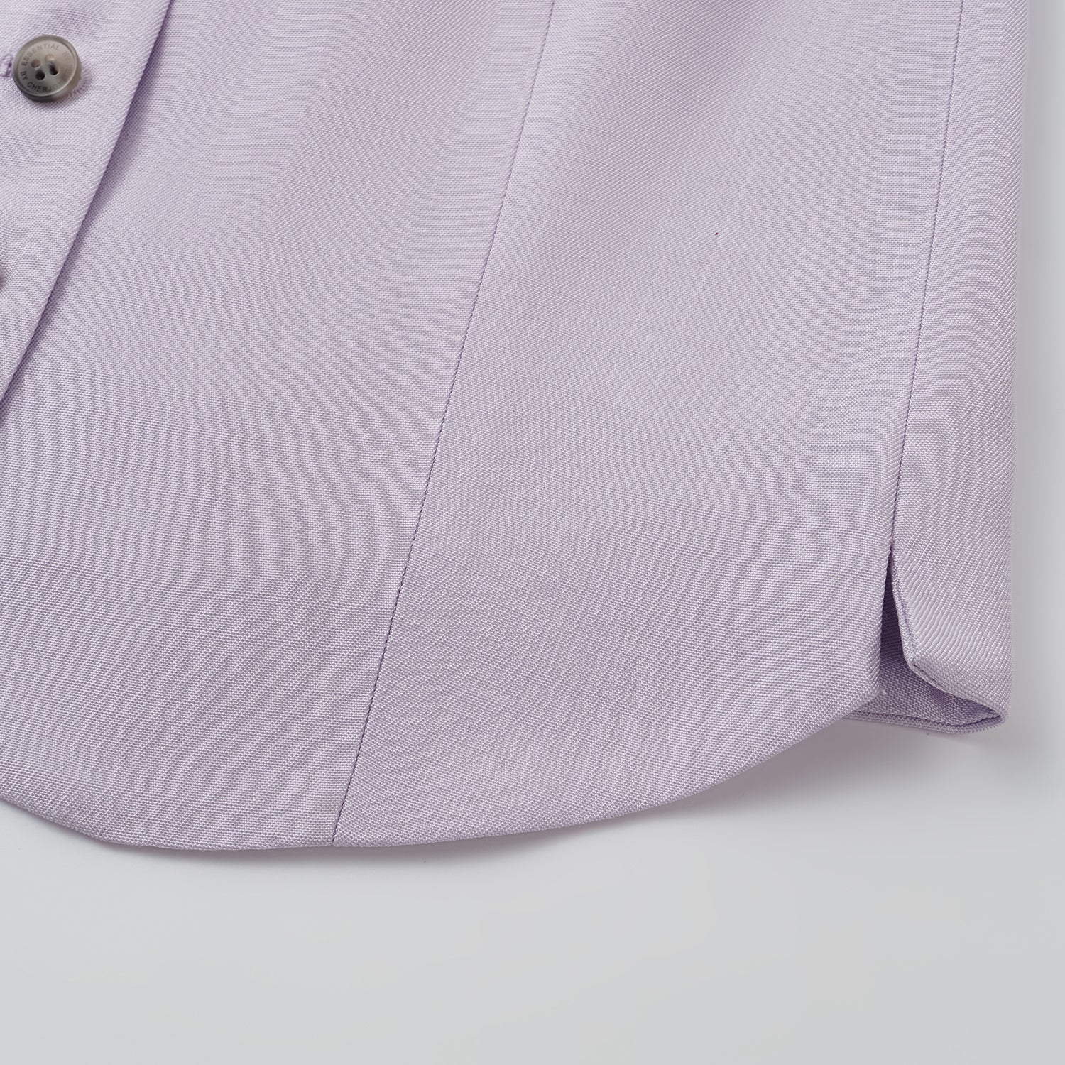 "Speak Sleek" 奢華輕薄麻感肌理醋酸綁帶西裝馬甲背心—Lilac