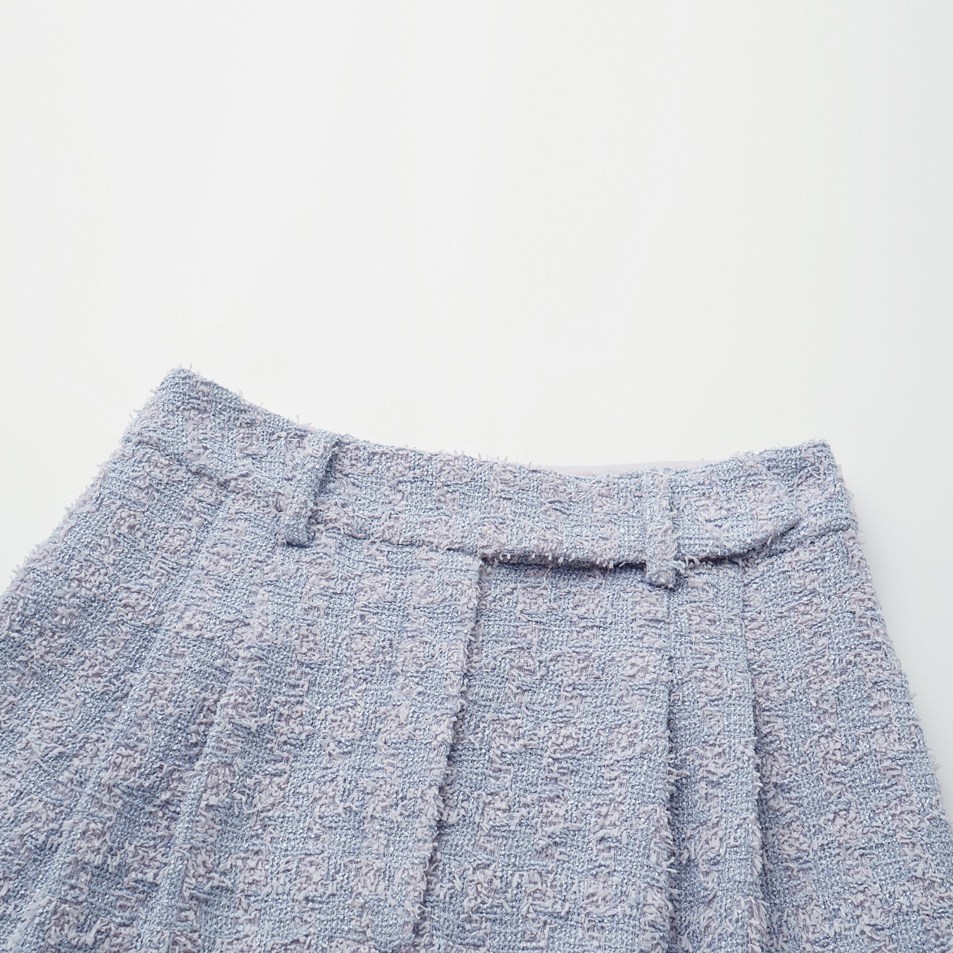 “Tokyo’Hours” 西班牙千鳥紋簇絨工藝花呢短褲——Violet Hour紫韻漫境