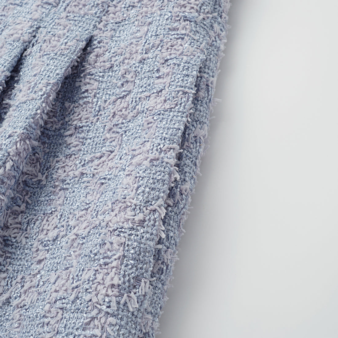 “Tokyo’Hours” 西班牙千鳥紋簇絨工藝花呢短褲——Violet Hour紫韻漫境