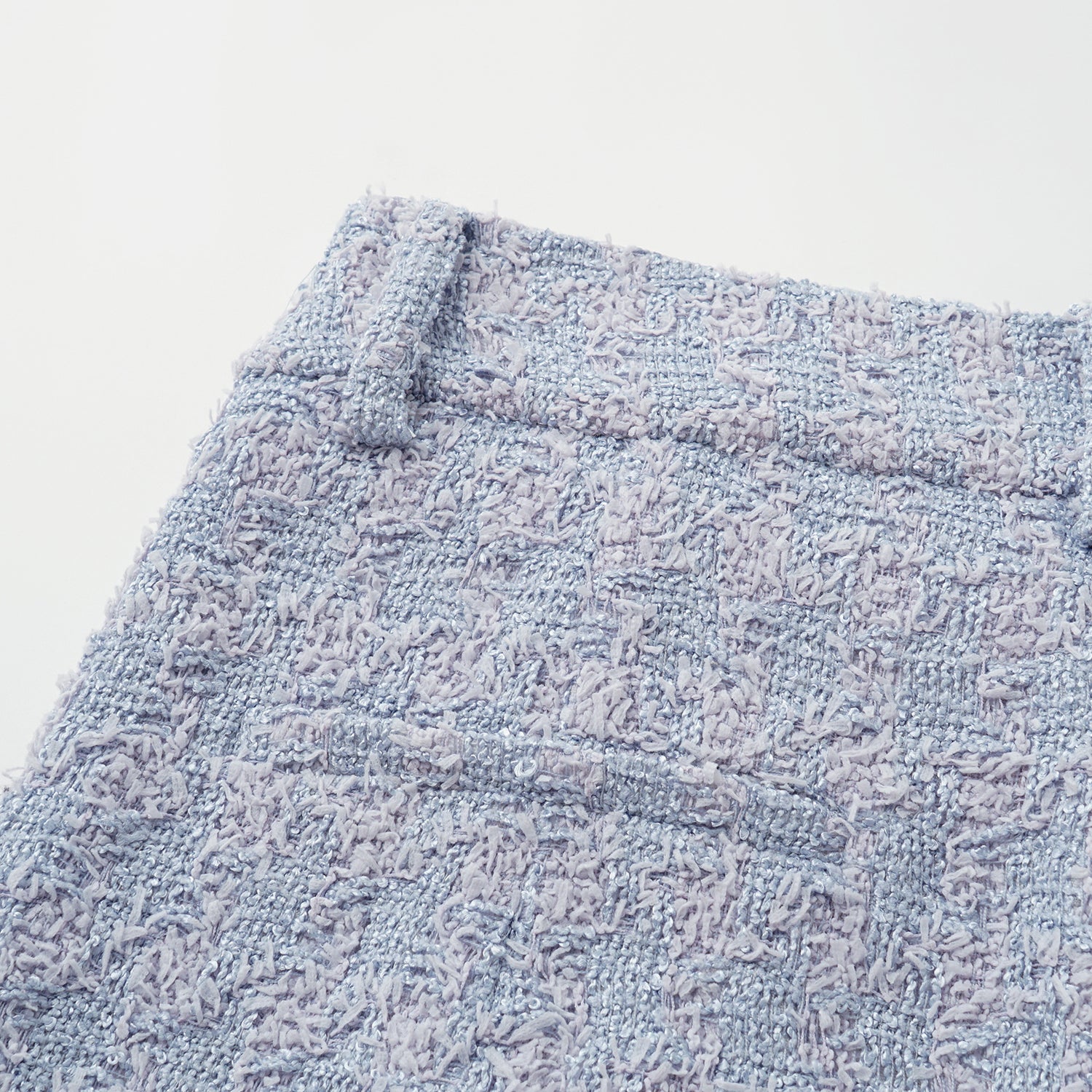 “Tokyo’Hours” 西班牙千鳥紋簇絨工藝花呢短褲——Violet Hour紫韻漫境