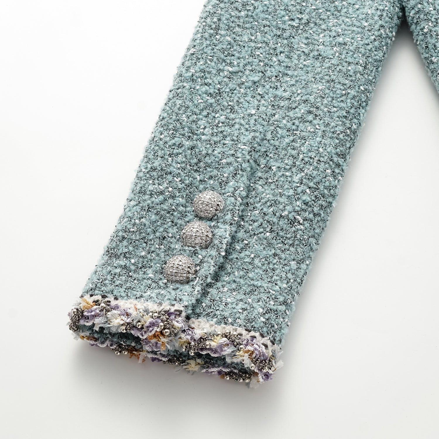 "Chelsea Citywalk." 義大利肌理工藝花呢經典No.6外套—Glacier Dream