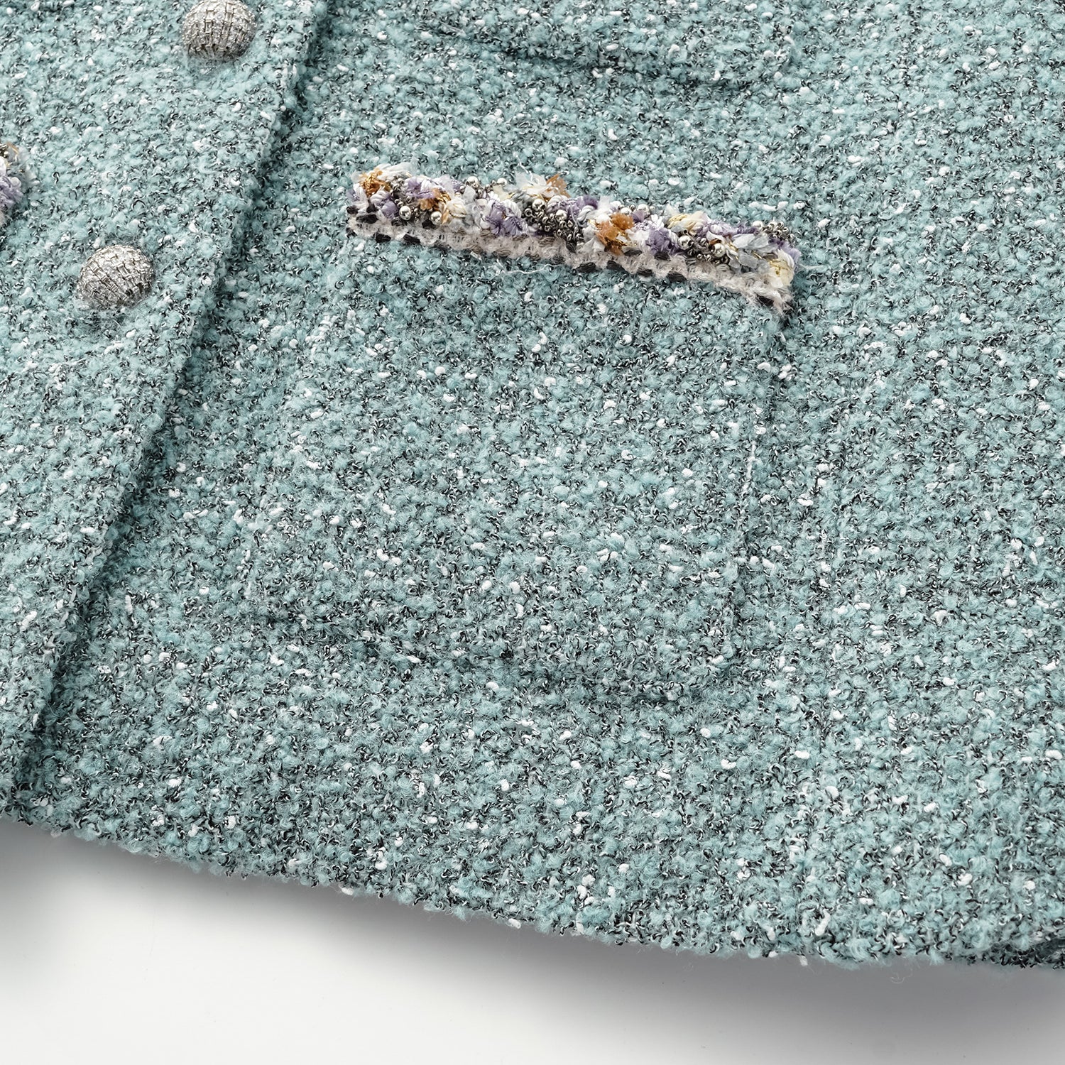 "Chelsea Citywalk." 義大利肌理工藝花呢經典No.6外套—Glacier Dream