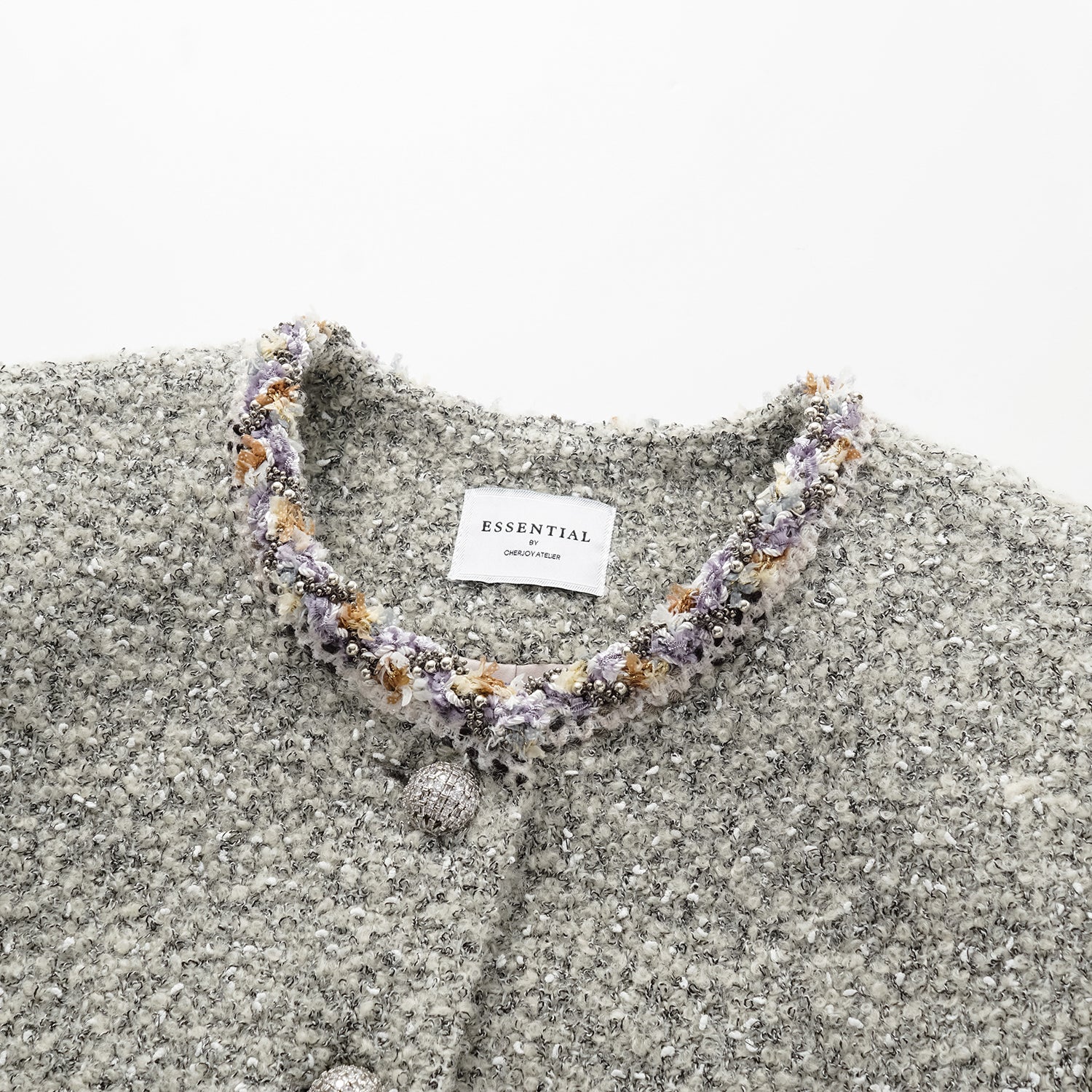 "Chelsea Citywalk." 義大利肌理工藝花呢經典No.6外套—Silver Ash