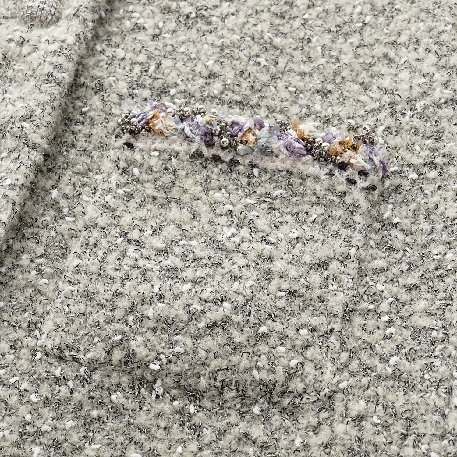 "Chelsea Citywalk." 義大利肌理工藝花呢經典No.6外套—Silver Ash