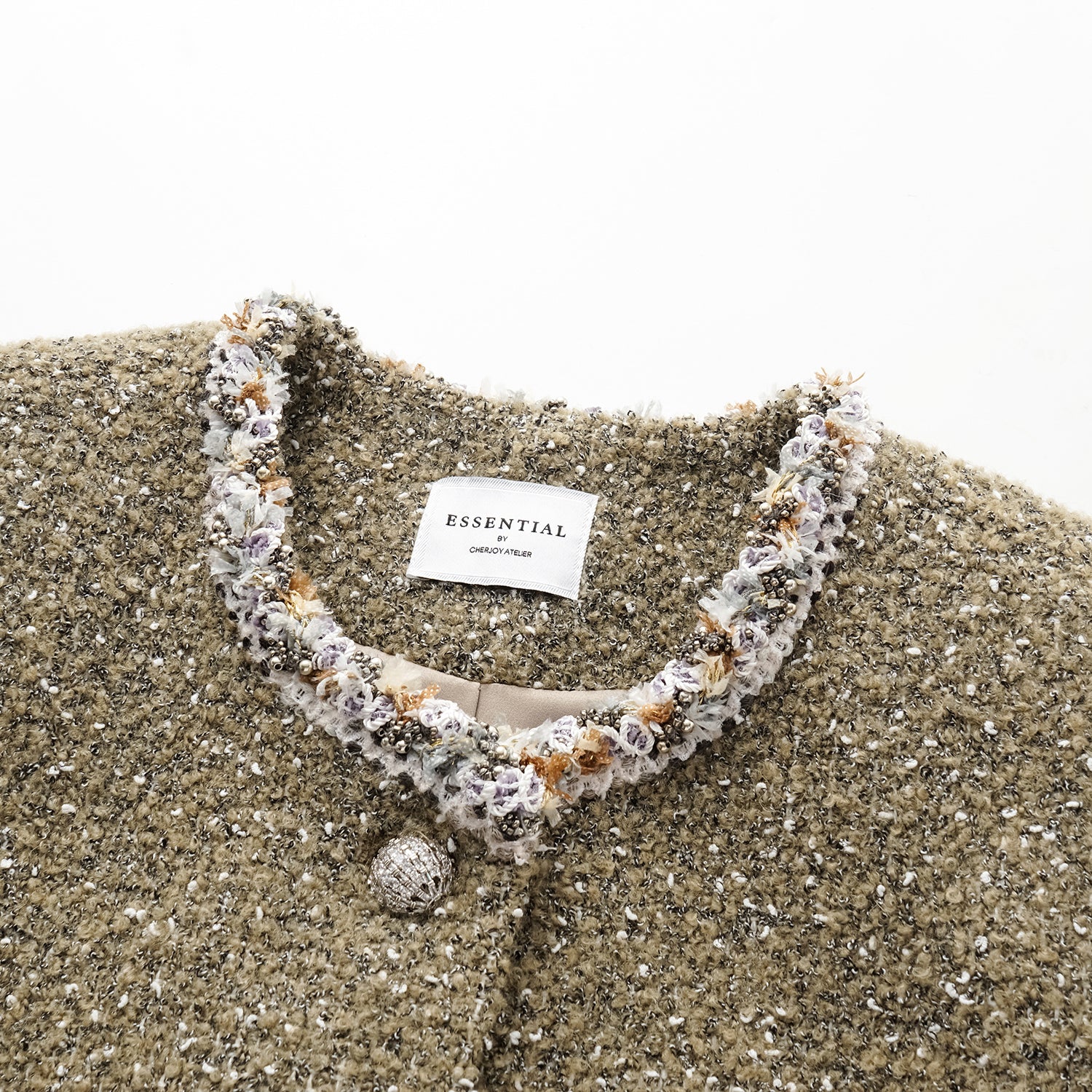 "Chelsea Citywalk." 義大利肌理工藝花呢經典No.6外套—Amber Moss