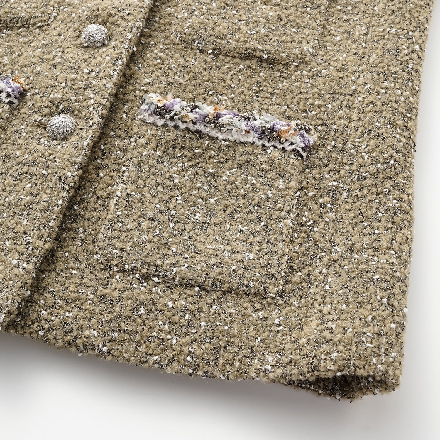 "Chelsea Citywalk." 義大利肌理工藝花呢經典No.6外套—Amber Moss