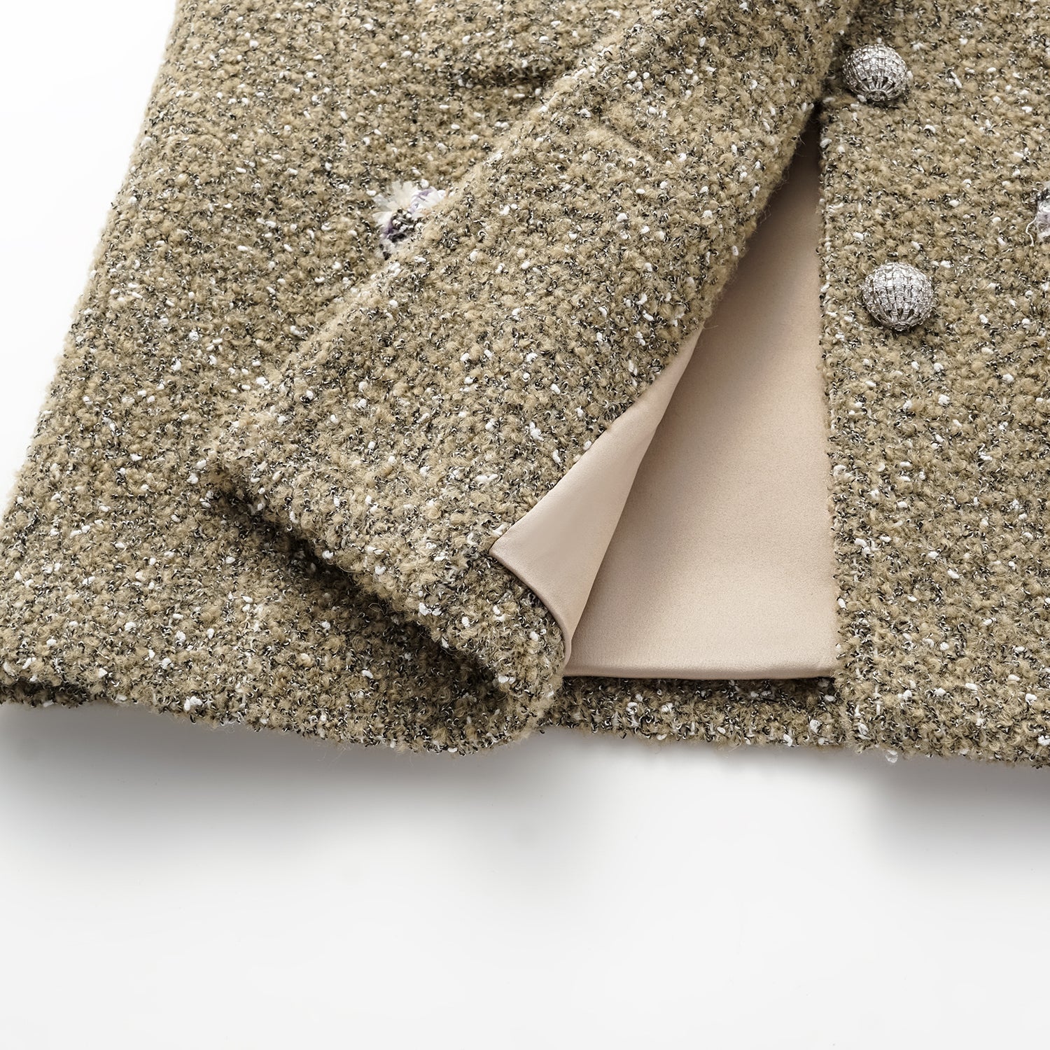 "Chelsea Citywalk." 義大利肌理工藝花呢經典No.6外套—Amber Moss