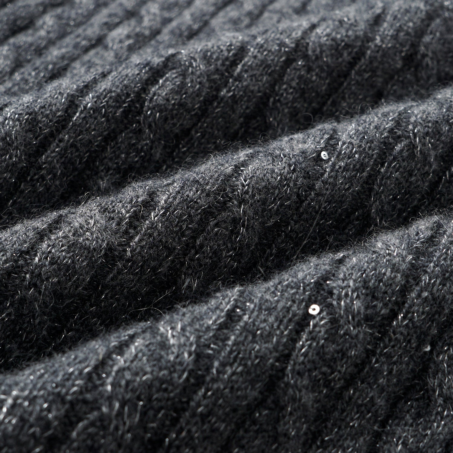 “Autumn Diary” 100% Cashmere 亮片麻花編織針織長褲—Cedar Smoke 雪松煙衫