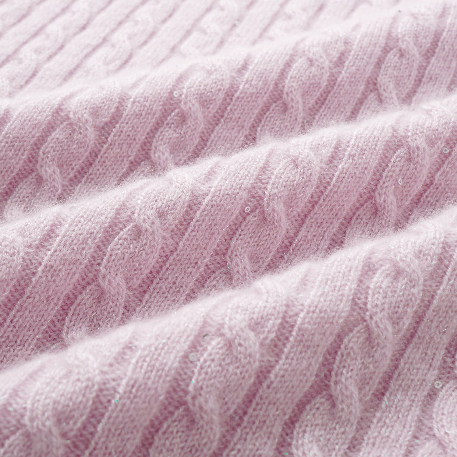 “Autumn Diary” 100% Cashmere極細絨柔星點針織鉛筆裙—Lilac Dawn紫丁曙夢