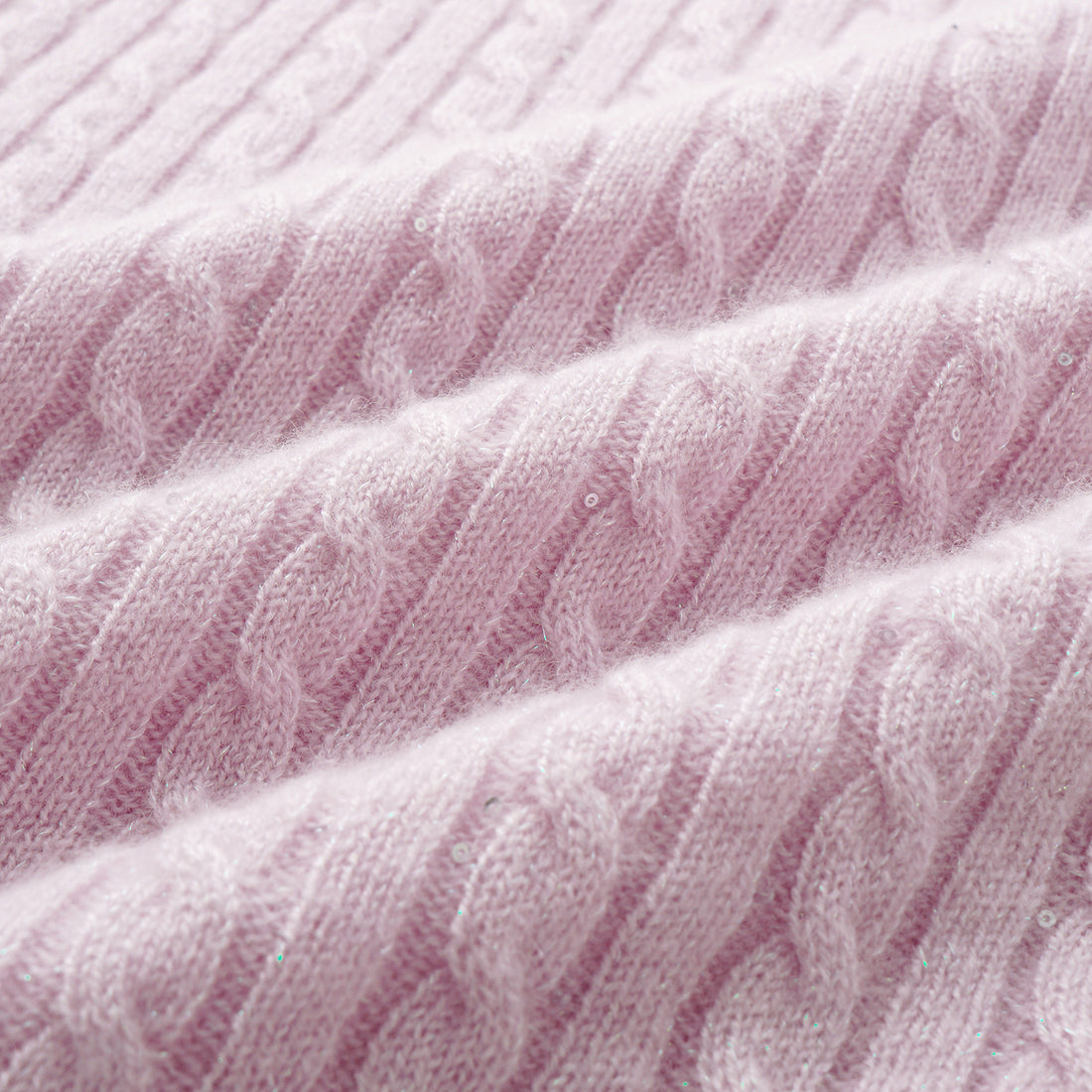 “Autumn Diary” 100% Cashmere極細絨柔星點針織鉛筆裙—Lilac Dawn紫丁曙夢