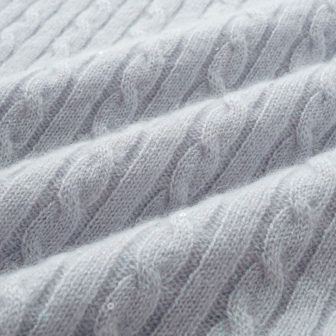 “Autumn Diary” 100% Cashmere極細絨柔星點針織鉛筆裙—Nebula Veil霧影星河