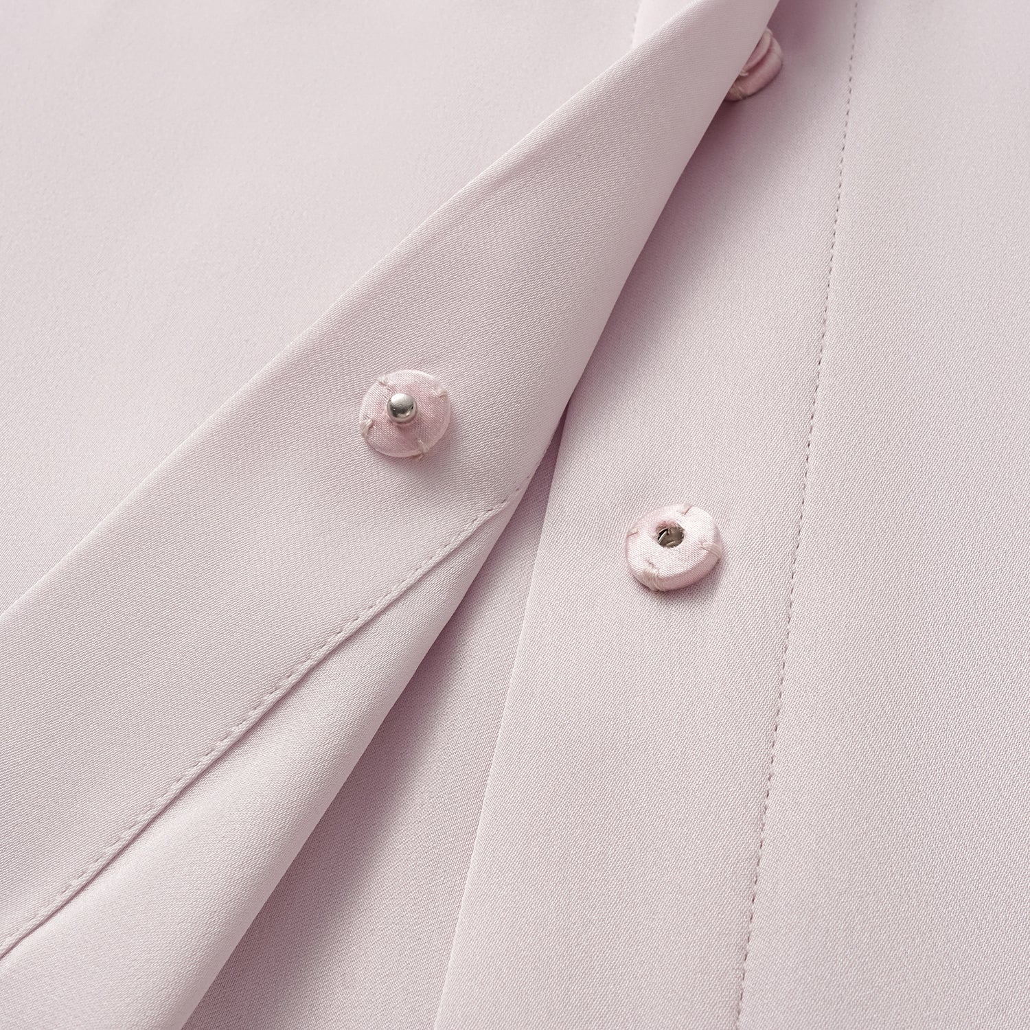 "慵倚春意" 100% 桑蠶絲雪紡立體剪裁國風罩衫—櫻花粉